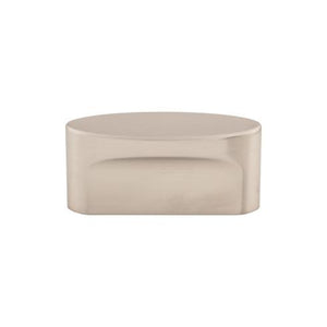 Oval Slot Knob Medium ( Zinc Alloy | Brushed Satin Nickel - Sanctuary Collection ) | Manufactured Globally