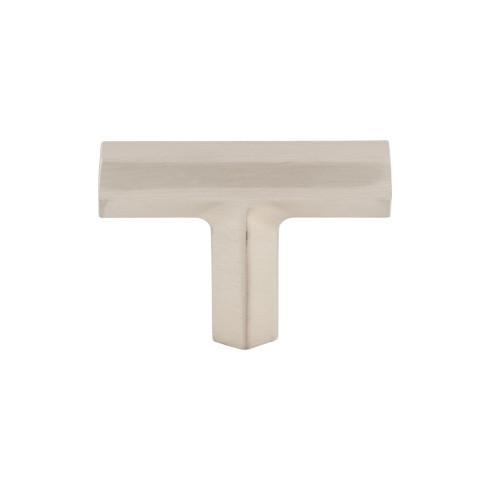 Lydia T Shape Knob ( Zinc Alloy | Brushed Satin Nickel - Serene Collection ) | Manufactured Globally