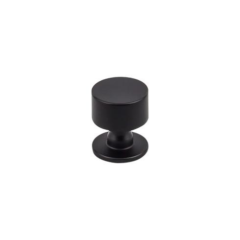 Lily Knob ( Zinc Alloy | Flat Black - Serene Collection ) | Manufactured Globally