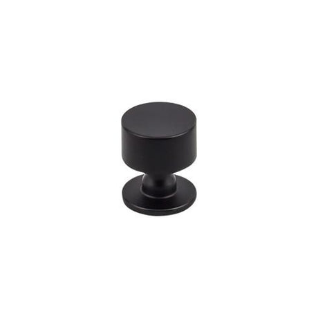 Lily Knob ( Zinc Alloy | Flat Black - Serene Collection ) | Manufactured Globally