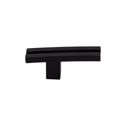 Inset Rail Knob ( Zinc Alloy | Flat Black - Sanctuary Collection ) | Manufactured Globally