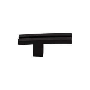 Inset Rail Knob ( Zinc Alloy | Flat Black - Sanctuary Collection ) | Manufactured Globally