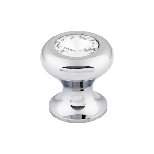 Hayley Crystal Knob Clear ( Brass | Polished Chrome - Serene Collection ) | Manufactured Globally