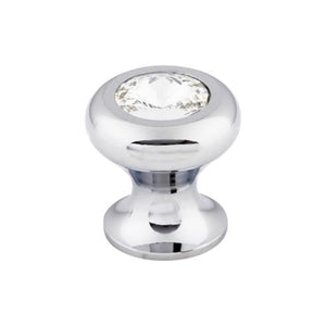 Hayley Crystal Knob Clear ( Brass | Polished Chrome - Serene Collection ) | Manufactured Globally