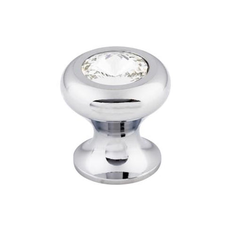 Hayley Crystal Knob Clear ( Brass | Polished Chrome - Serene Collection ) | Manufactured Globally
