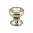 Hayley Crystal Knob Clear ( Brass | Polished Nickel - Serene Collection ) | Manufactured Globally