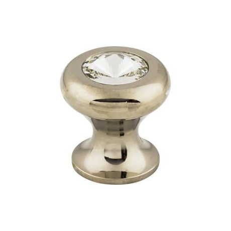 Hayley Crystal Knob Clear ( Brass | Polished Nickel - Serene Collection ) | Manufactured Globally