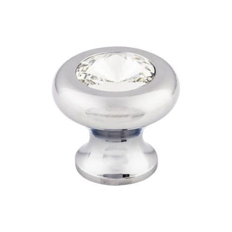 Hayley Crystal Knob Clear ( Brass | Polished Chrome - Serene Collection ) | Manufactured Globally