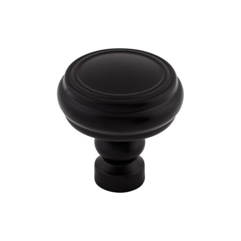 Brixton Rimmed Knob ( Zinc Alloy | Flat Black - Devon Collection ) | Manufactured Globally