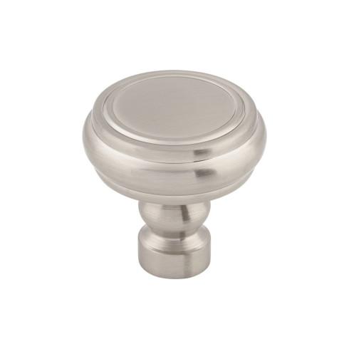 Brixton Rimmed Knob ( Zinc Alloy | Brushed Satin Nickel - Devon Collection ) | Manufactured Globally