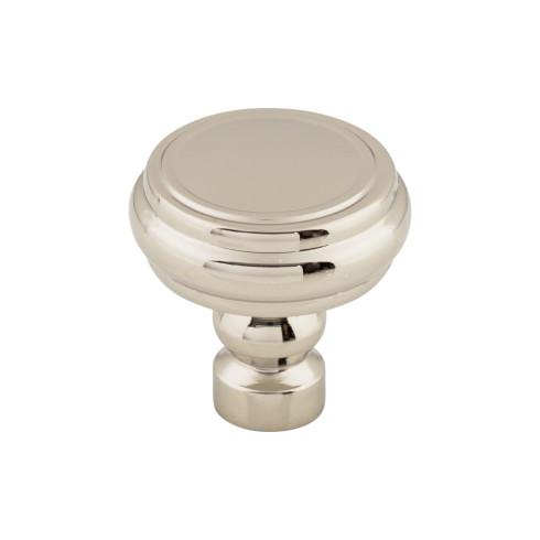 Brixton Rimmed Knob ( Zinc Alloy | Polished Nickel - Devon Collection ) | Manufactured Globally