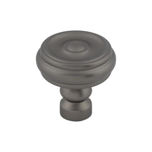 Brixton Button Knob ( Zinc Alloy | Ash Gray - Devon Collection ) | Manufactured Globally