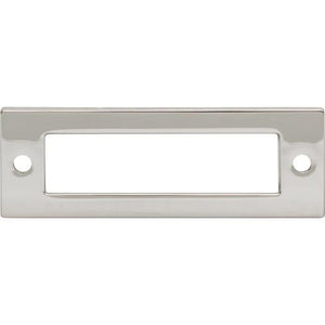 Placa trasera Hollin (aleación de zinc | níquel pulido - Colección Lynwood) | Fabricada en todo el mundo