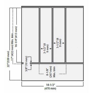 UT-15/24 ( Organizer | Drawer Solution - Trimmable Utensil Insert )