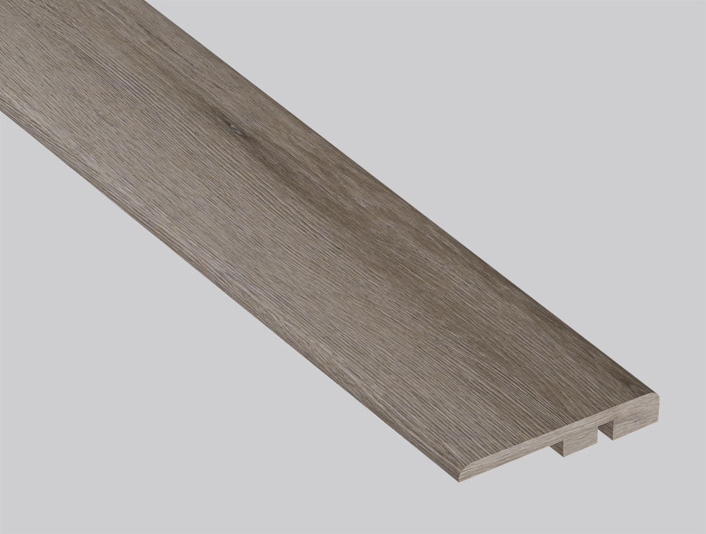 Avery Ash ( END CAP [ Wood • Matte • Medium ] - LVT * LUXURY VINYL TRIM ) | 1 1/2" X 1/4" X 94"