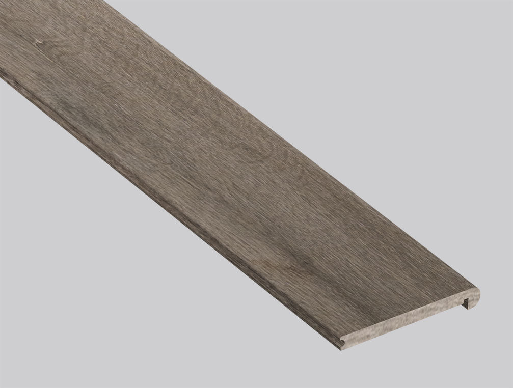Avery Ash ( FLUSH STAIR NOSE [ Wood • Matte • Medium ] - LVT * LUXURY VINYL TRIM ) | 2 3/4" X 3/4" X 94"
