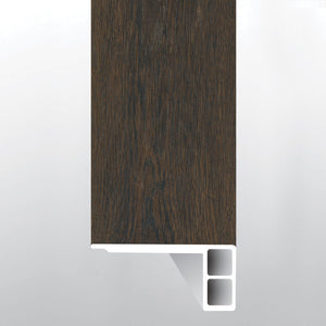 Barrell (escalera con borde suavizado [Madera • Mate • Oscuro] - LVT * moldura de vinilo de lujo) | 2 3/4" x 3/4" x 94"