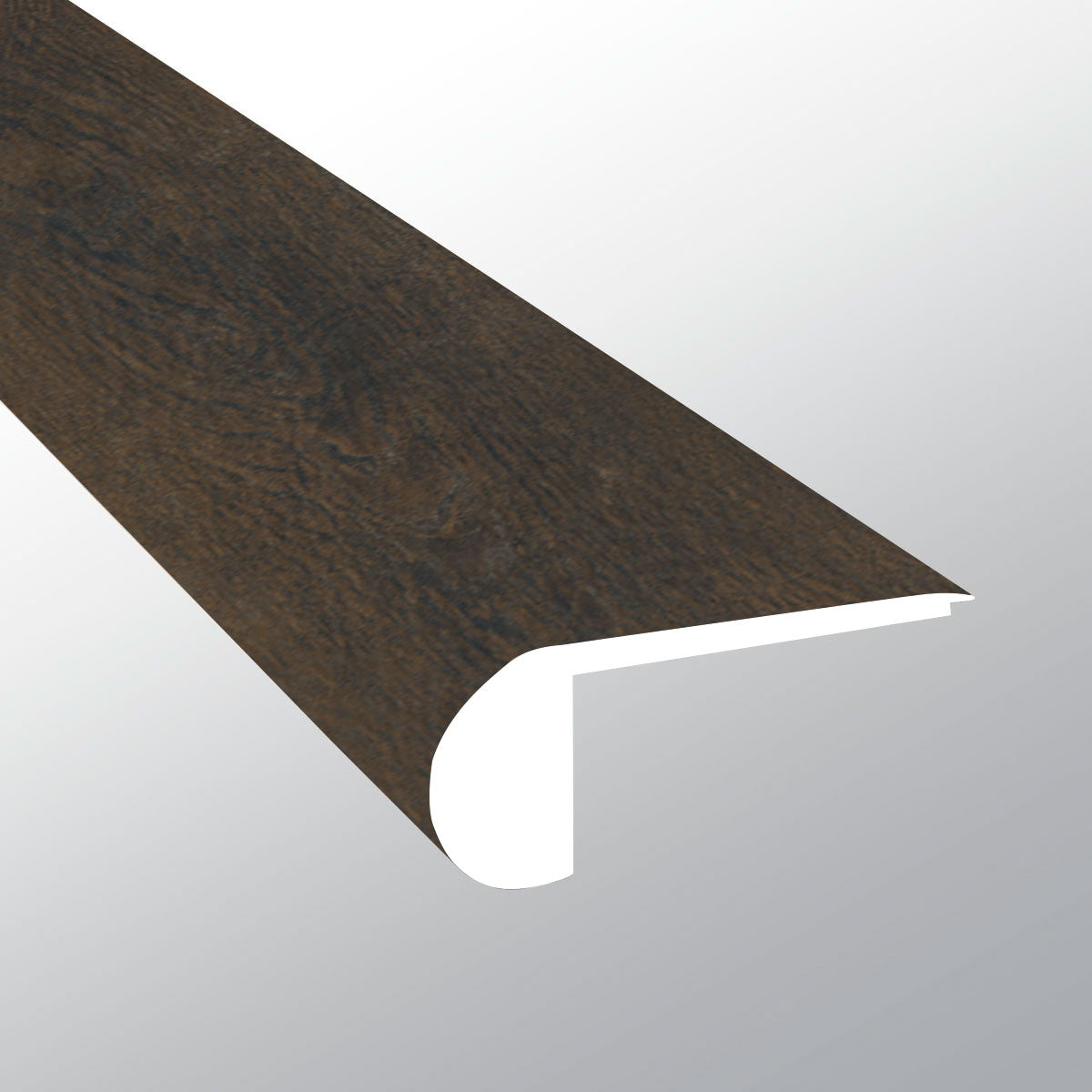 Barrell (Ranura de escalera empotrada [Madera • Mate • Oscuro] - LVT * Molduras de vinilo de lujo) | 2 3/4" x 3/4" x 94"