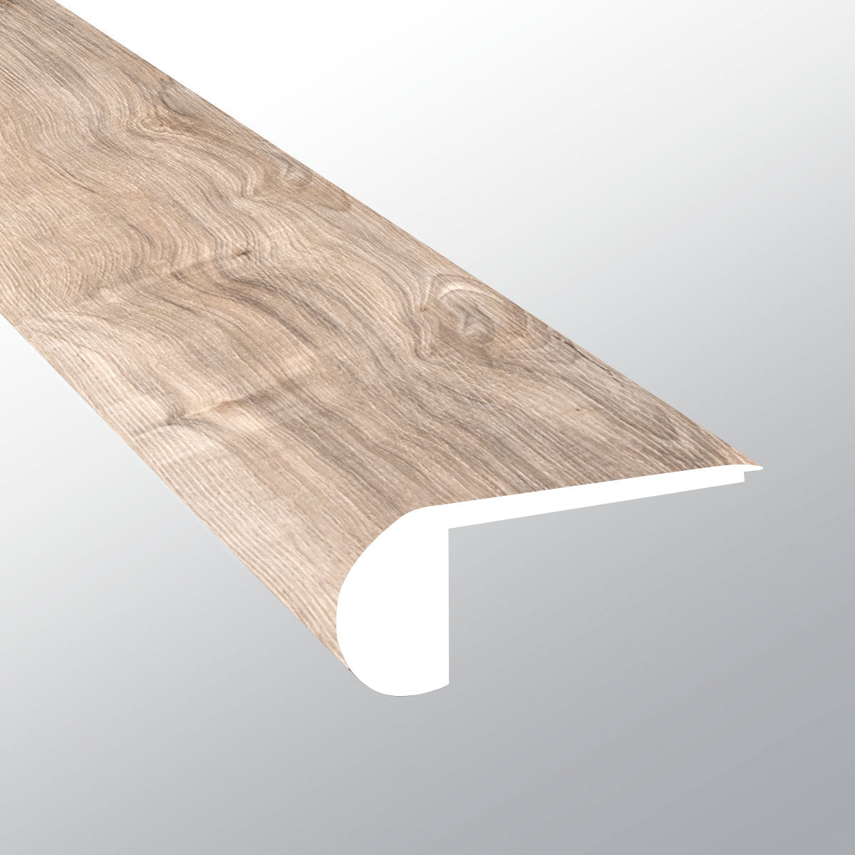 Bayhill Blonde (NARIZ DE ESCALÓN AL RAS [Madera • Mate • Medio] - LVT * MOLDURA DE VINILO DE LUJO) | 2 3/4" X 3/4" X 94"