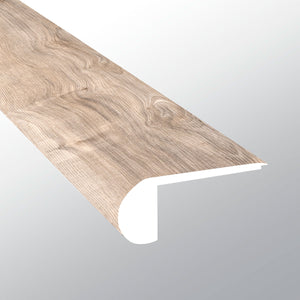Bayhill Blonde (NARIZ DE ESCALÓN AL RAS [Madera • Mate • Medio] - LVT * MOLDURA DE VINILO DE LUJO) | 2 3/4" X 3/4" X 94"