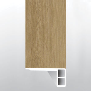 Bayside Buff (escalera con borde suavizado [Madera • Mate • Medio] - LVT * moldura de vinilo de lujo) | 2 3/4" x 3/4" x 94"