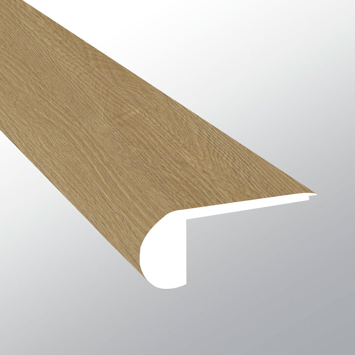 Bayside Buff (NARIZ DE ESCALÓN AL RAS [Madera • Mate • Medio] - LVT * MOLDURA DE VINILO DE LUJO) | 2 3/4" X 3/4" X 94"