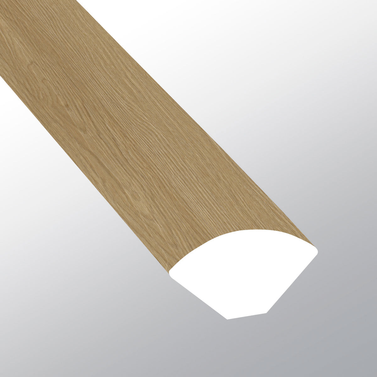 Bayside Buff (Cuarto de círculo [Madera • Mate • Medio] - LVT * Molduras de vinilo de lujo) | 5/8" x 3/4" x 94"