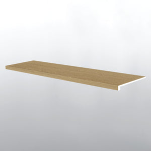 Bayside Buff (escalones de borde suavizado [Madera • Mate • Medio] - LVT * moldura de vinilo de lujo) | 1 1/2" x 1/4" x 47 1/2"