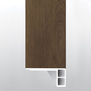 BECKLEY BRUNO ( FLUSH STAIR NOSE EASED EDGE [ Wood • Matte • Dark ] - LVT * LUXURY VINYL TRIM ) | 2 3/4" X 3/4" X 94"