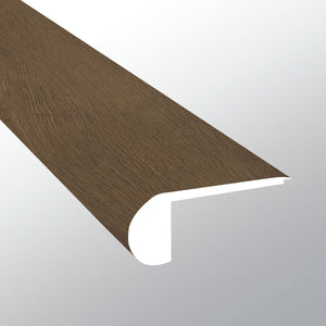 BECKLEY BRUNO (CANAL DE ESCALÓN AL RAS [Madera • Mate • Oscuro] - LVT * MOLDURA DE VINILO DE LUJO) | 6,9 cm x 1,9 cm x 243 cm