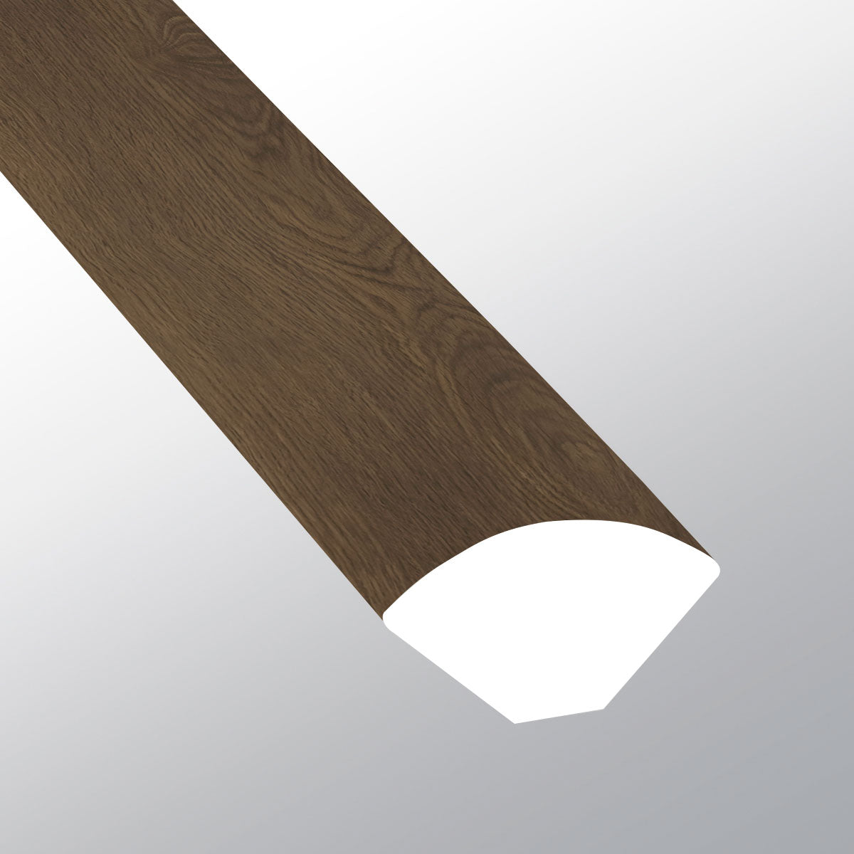 BECKLEY BRUNO (UN CUARTO DE CANAL [Madera • Mate • Oscuro] - LVT * MOLDURA DE VINILO DE LUJO) | 1,6 x 1,9 x 243 cm