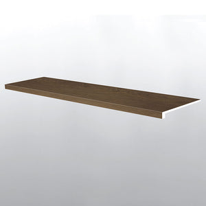 BECKLEY BRUNO (ESCALÓN DE BORDE SUAVIZADO [Madera • Mate • Oscuro] - LVT * MOLDURA DE VINILO DE LUJO) | 3,8 cm x 6,3 cm x 119,5 cm