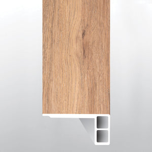 Bellamy Brooks (Escalones de borde biselado [Madera • Mate • Medio] - LVT * Molduras de vinilo de lujo) | 6,9 cm x 1,9 cm x 243 cm