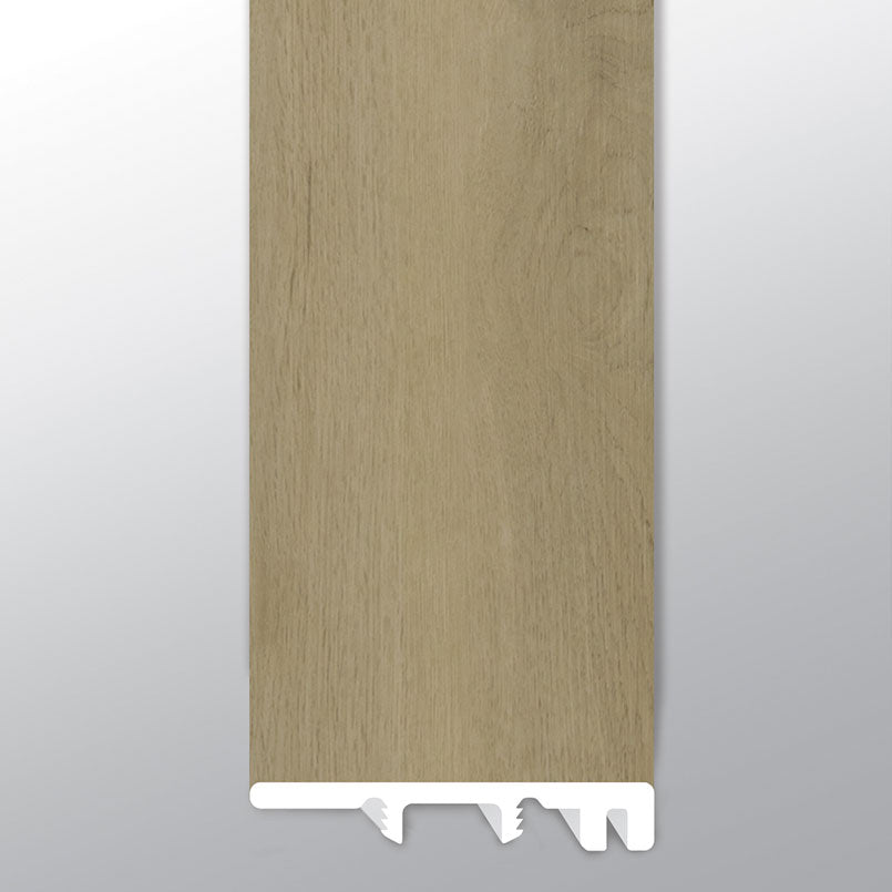 BENTON BLONDE ( END CAP [ Wood • Matte • Medium ] - LVT * LUXURY VINYL TRIM ) | 1 1/2" X 1/4" X 94"