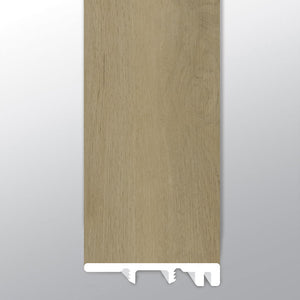 BENTON BLONDE ( END CAP [ Wood • Matte • Medium ] - LVT * LUXURY VINYL TRIM ) | 1 1/2" X 1/4" X 94"