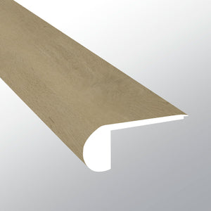 BENTON BLONDE (NARIZ DE ESCALÓN AL RAS [Madera • Mate • Medio] - LVT * MOLDURA DE VINILO DE LUJO) | 6,9 cm x 1,9 cm x 243 cm