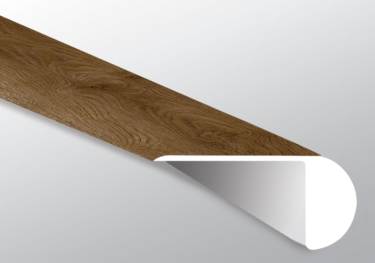 BERGEN HILLS (BORDE SUPERPUESTO DE ESCALERA [Madera • Mate • Oscuro] - LVT * MOLDURA DE VINILO DE LUJO) | 2 1/4" X 1" X 94"
