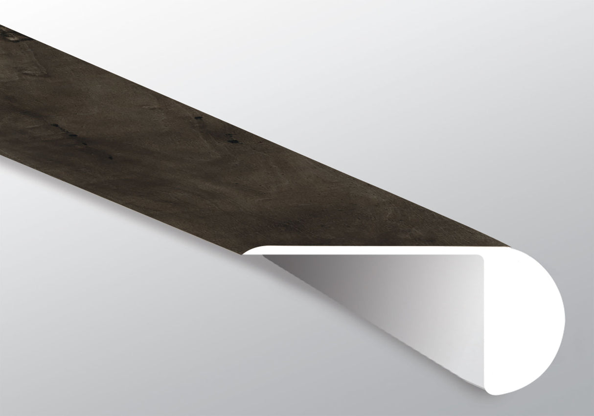 Billingham (NARIZ DE ESCALÓN SUPERPUESTO [Madera • Mate • Oscuro] - LVT * MOLDURA DE VINILO DE LUJO) | 2 1/4" X 1" X 94"
