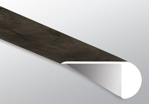 Billingham (NARIZ DE ESCALÓN SUPERPUESTO [Madera • Mate • Oscuro] - LVT * MOLDURA DE VINILO DE LUJO) | 2 1/4" X 1" X 94"