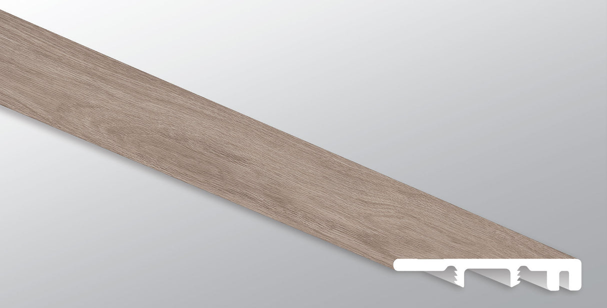 Olmo blanqueado (TAPA FINAL [Madera • Mate • Mediana] - LVT * MOLDURA DE VINILO DE LUJO) | 3,81 cm x 6,35 cm x 249,6 cm