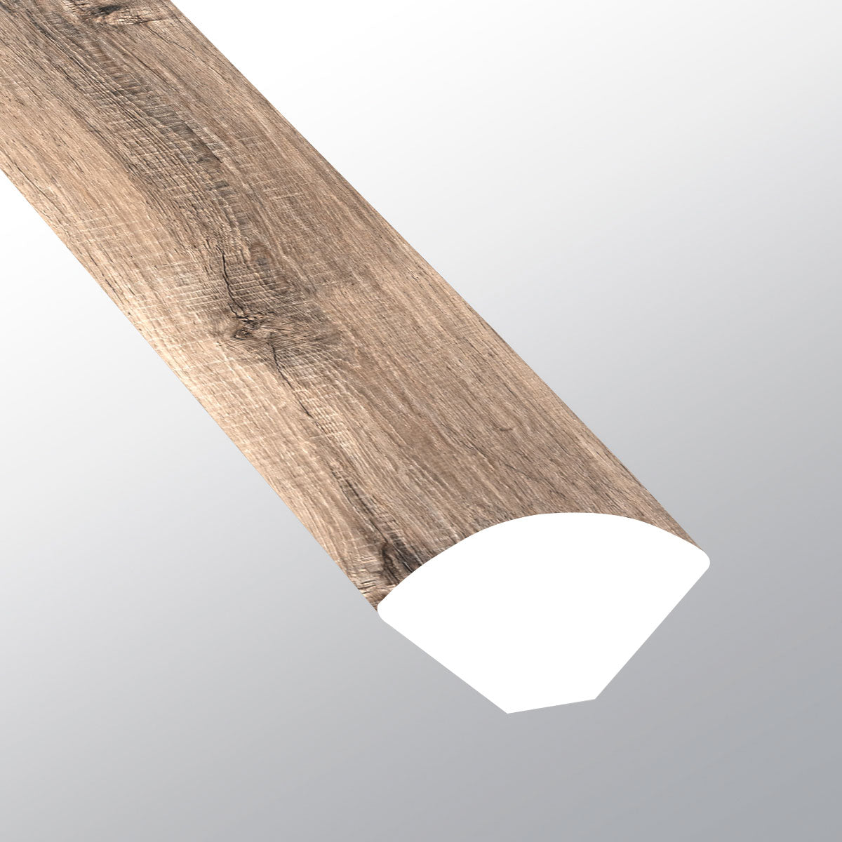 Blythe (Cuarto de círculo [Madera • Mate • Medio] - LVT * Moldura de vinilo de lujo) | 5/8" X 3/4" X 94"