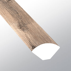 Blythe (Cuarto de círculo [Madera • Mate • Medio] - LVT * Moldura de vinilo de lujo) | 5/8" X 3/4" X 94"
