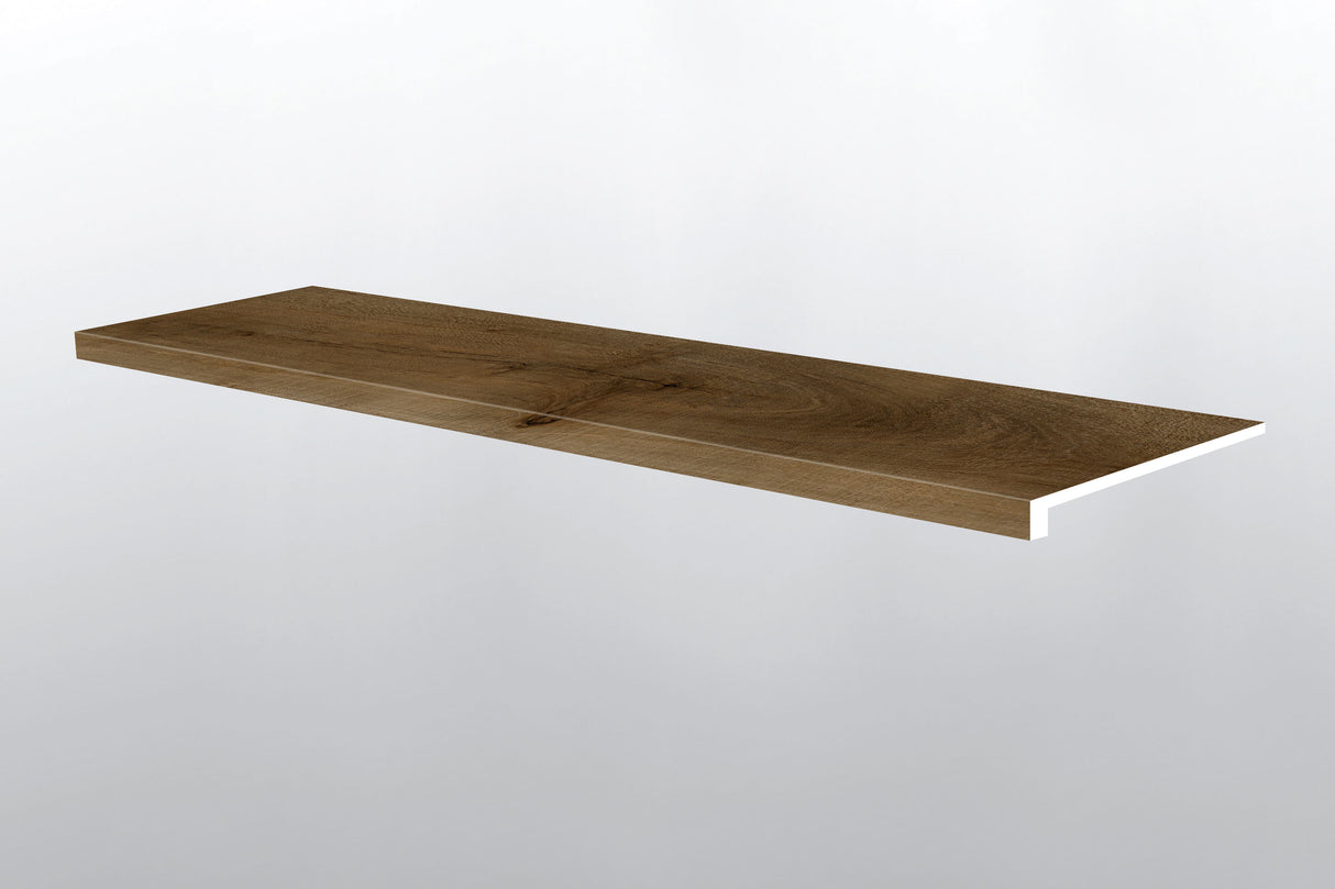 Blythe (escalones de borde suavizado [Madera • Mate • Medio] - LVT * moldura de vinilo de lujo) | 1 1/2" x 1/4" x 47 1/2"