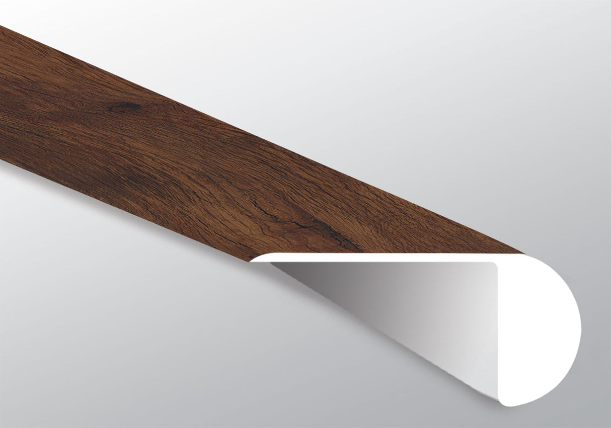 Braly (NARIZ DE ESCALÓN SUPERPUESTO [Madera • Mate • Oscuro] - LVT * MOLDURA DE VINILO DE LUJO) | 2 1/4" X 1" X 94"