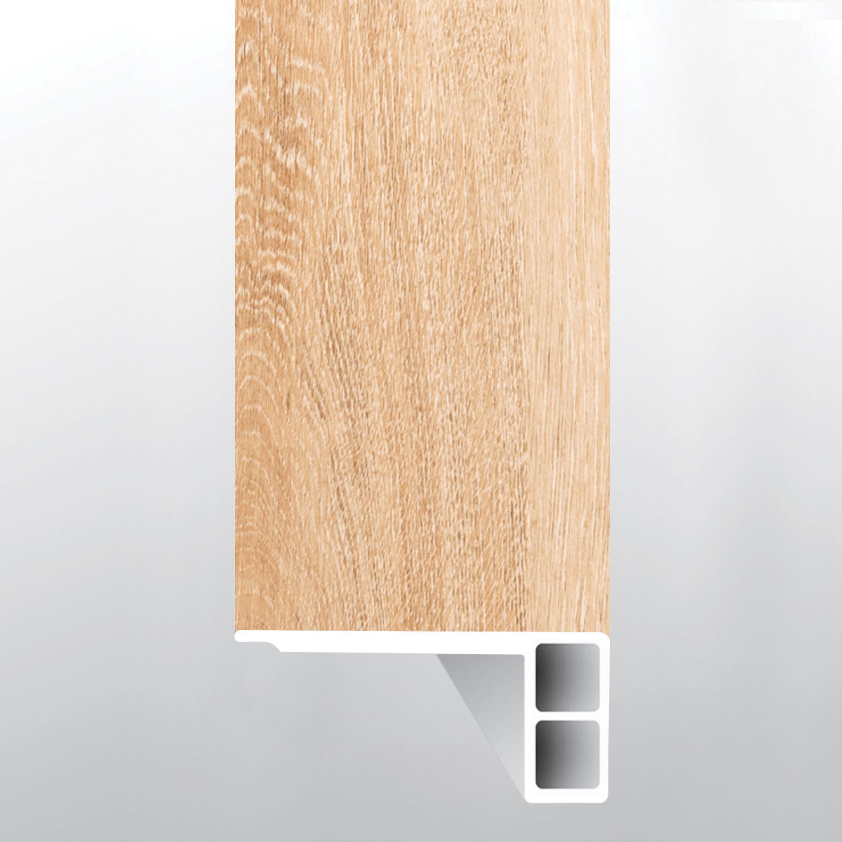 Briar Haven (escalera con borde suavizado [Madera • Mate • Claro] - LVT * moldura de vinilo de lujo) | 2 3/4" x 3/4" x 94"