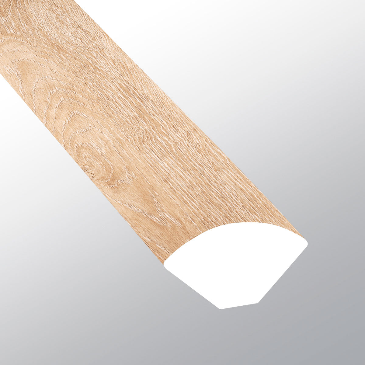 Briar Haven (Cuarto de círculo [Madera • Mate • Claro] - LVT * Molduras de vinilo de lujo) | 5/8" X 3/4" X 94"