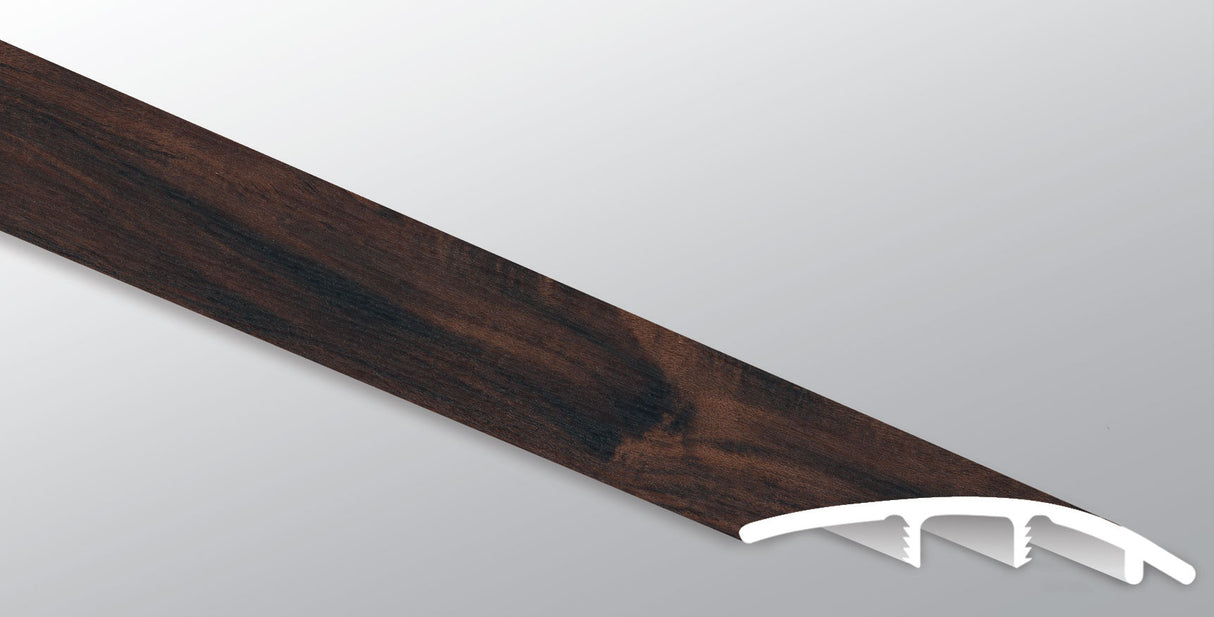 Acacia bruñida (REDUCTOR [Madera • Mate • Oscuro] - LVT * MOLDURA DE VINILO DE LUJO) | 1 3/4" X 3/8" X 94"