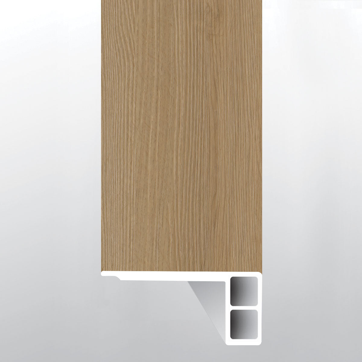 Cabaña (BORDE DE ESCALÓN AL RAS CON BORDE RELAJADO [Madera • Mate • Medio] - LVT * MOLDURA DE VINILO DE LUJO) | 2 3/4" X 3/4" X 94"