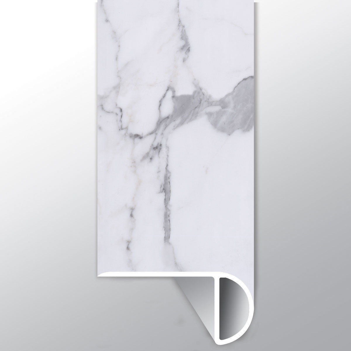 Calacatta Legend (NARIZ DE ESCALÓN SUPERPUESTO [Mármol • Mate • Claro] - LVT * MOLDURA DE VINILO DE LUJO) | 2 1/4" X 1" X 94"