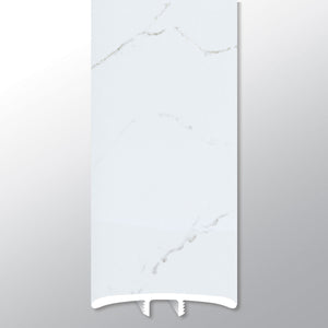 Calacatta Serra ( T MOLDING [ Marble • Matte • Light ] - LVT * LUXURY VINYL TRIM ) | 1 3/4" X 1/4" X 94"